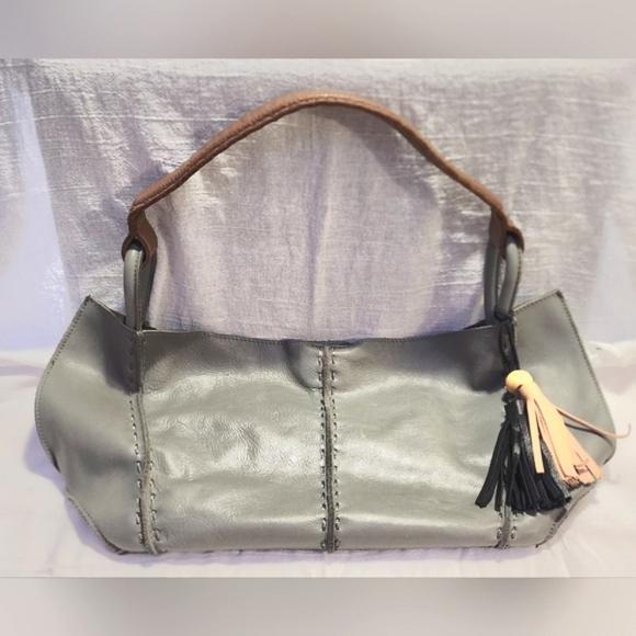 The Sak Gray and Brown Tote Bag - Picture 9 of 10